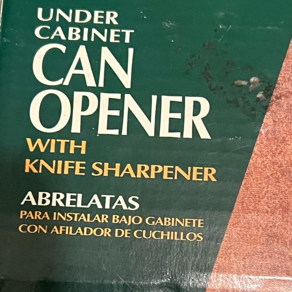 New TOASTMASTER Under Cabinet Electric Can Opener + Knife Sharpener 2209 NOS VTG - Picture 3 of 6